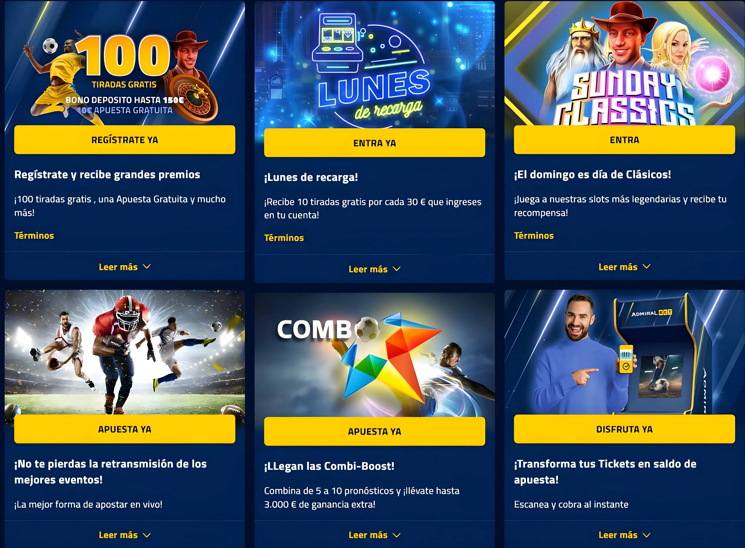 bonos en la AdmiralBet app
